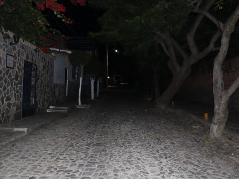 Ajijic in the Dark with Poor Street Lighting